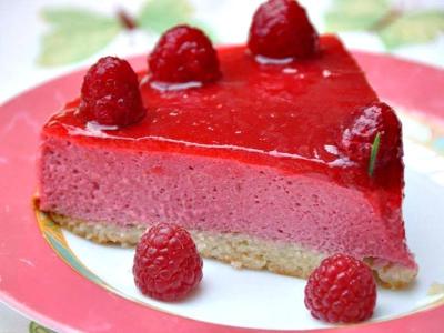 Bavarois aux framboises