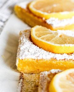Carrés fondants au citron (lemon curd)