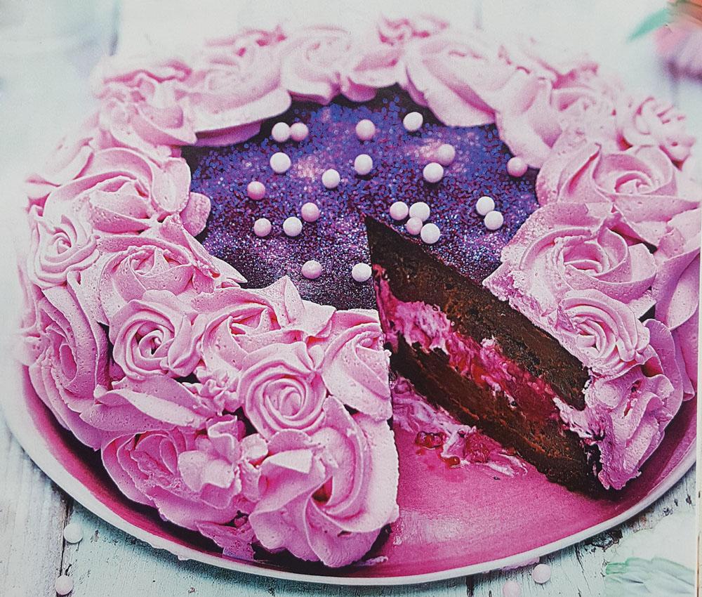 Rose cake à la framboise