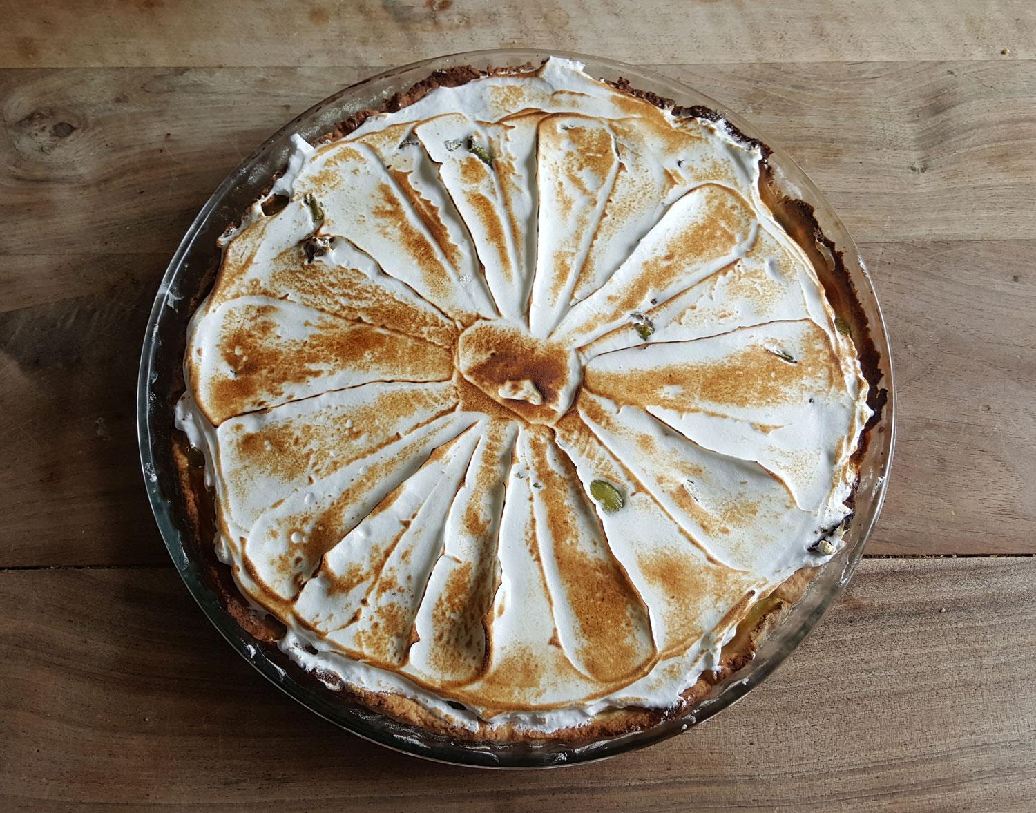 Tarte rhubarbe meringuée Tarte rhubarbe meringuée