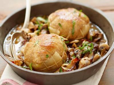 Paupiettes de veau aux champignons